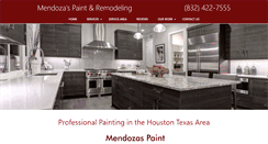 Desktop Screenshot of mendozas-painting-remodeling.com